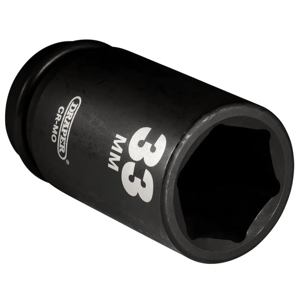 Draper Hi-TORQ® Deep Impact Socket, 3/4" Sq. Dr., 33mm