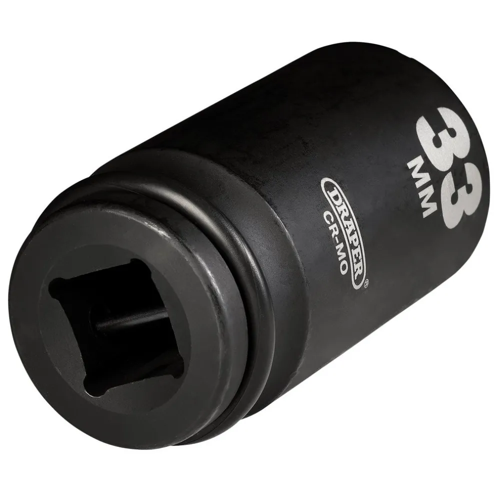 Draper Hi-TORQ® Deep Impact Socket, 3/4" Sq. Dr., 33mm