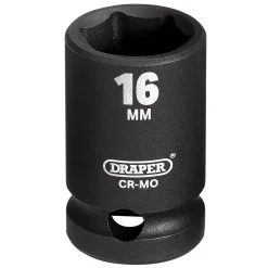 Draper HI-TORQ® Impact Socket, 1/2" Sq. Dr., 16mm