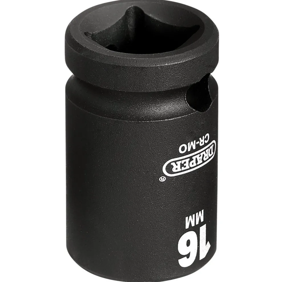 Draper HI-TORQ® Impact Socket, 1/2" Sq. Dr., 16mm