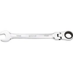 Draper HI-TORQ® Metric Flexible Head Ratcheting Combination Spanner, 19mm