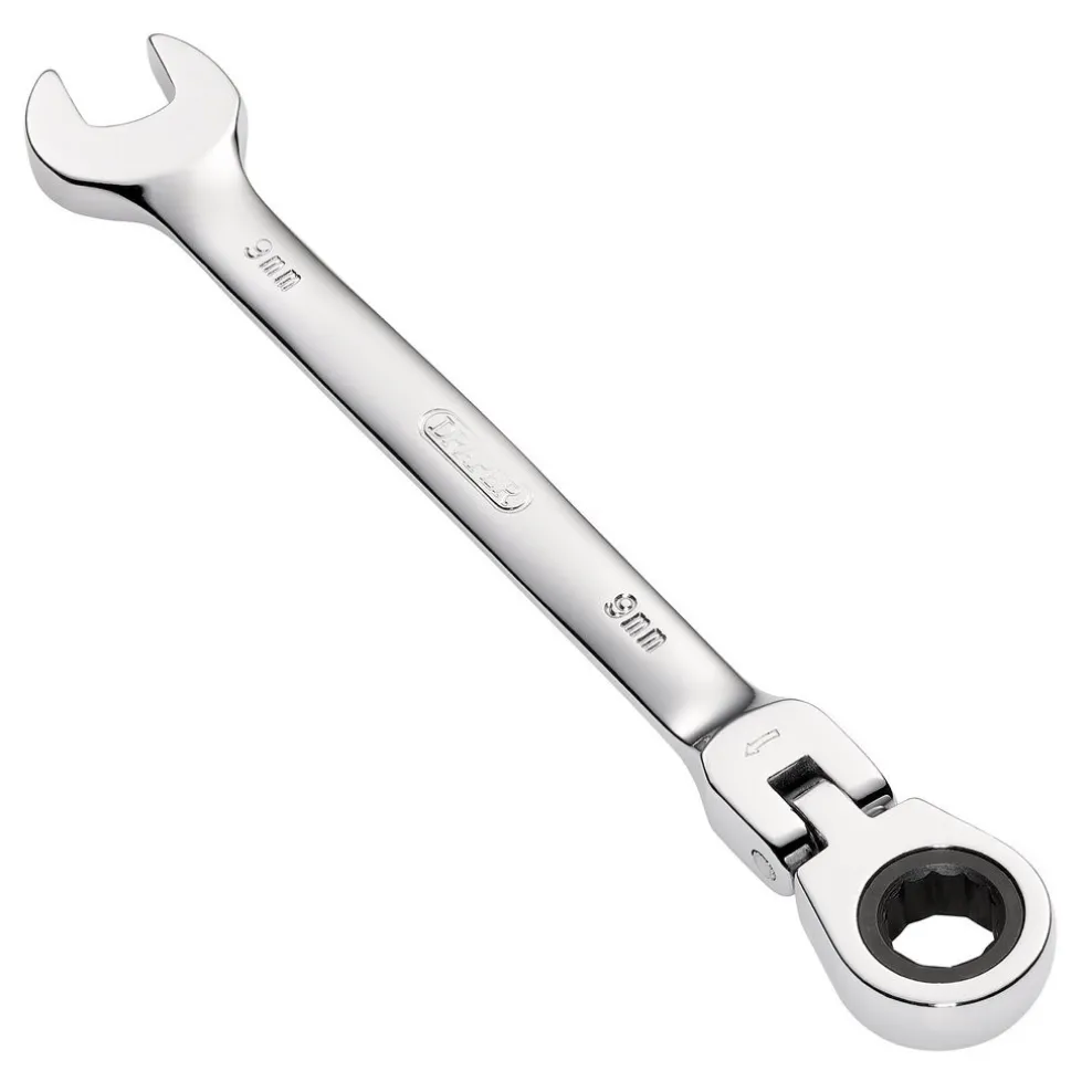 Draper HI-TORQ® Metric Flexible Head Ratcheting Combination Spanner, 9mm