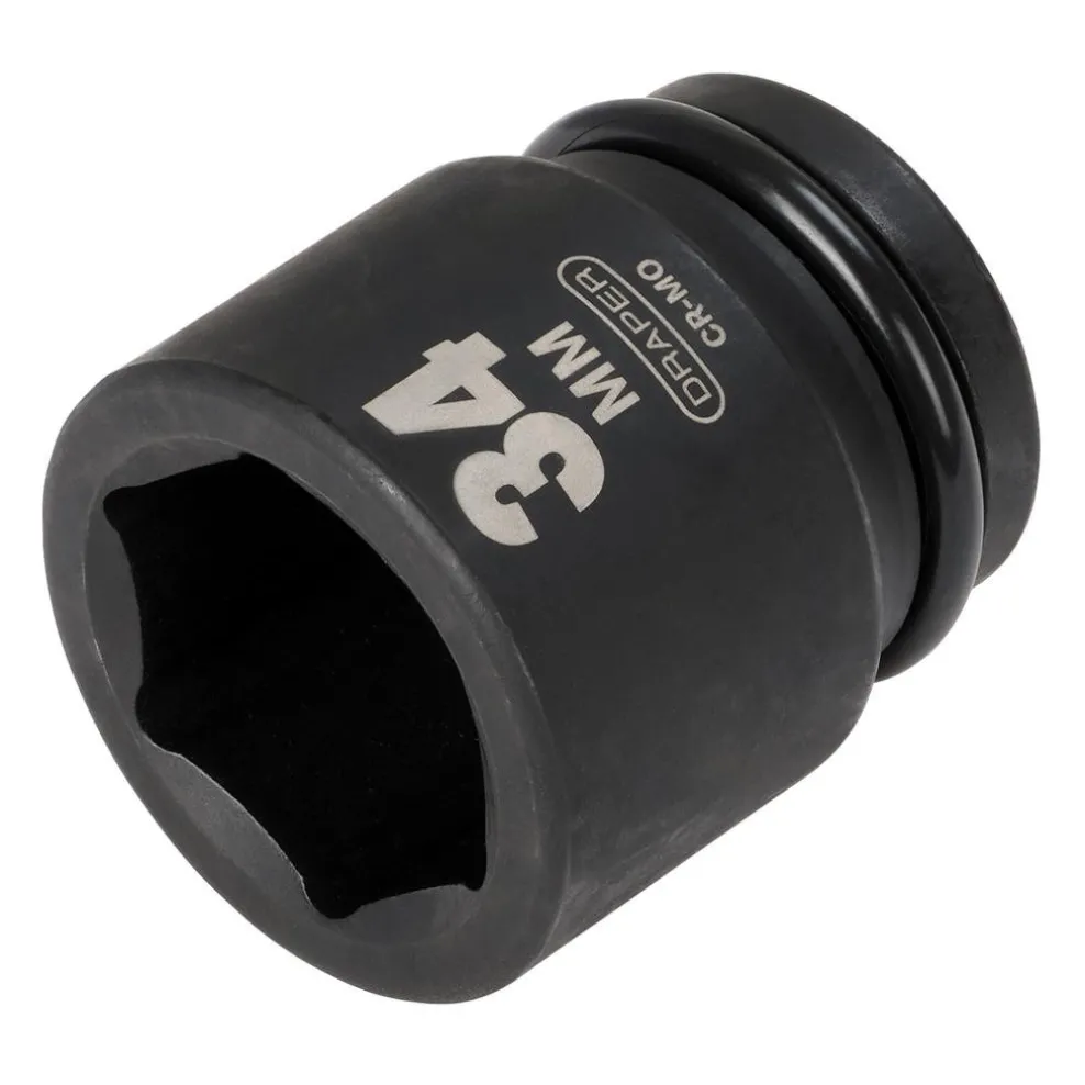 Draper HI-TORQ® 6 Point Impact Socket, 3/4" Sq. Dr., 34mm