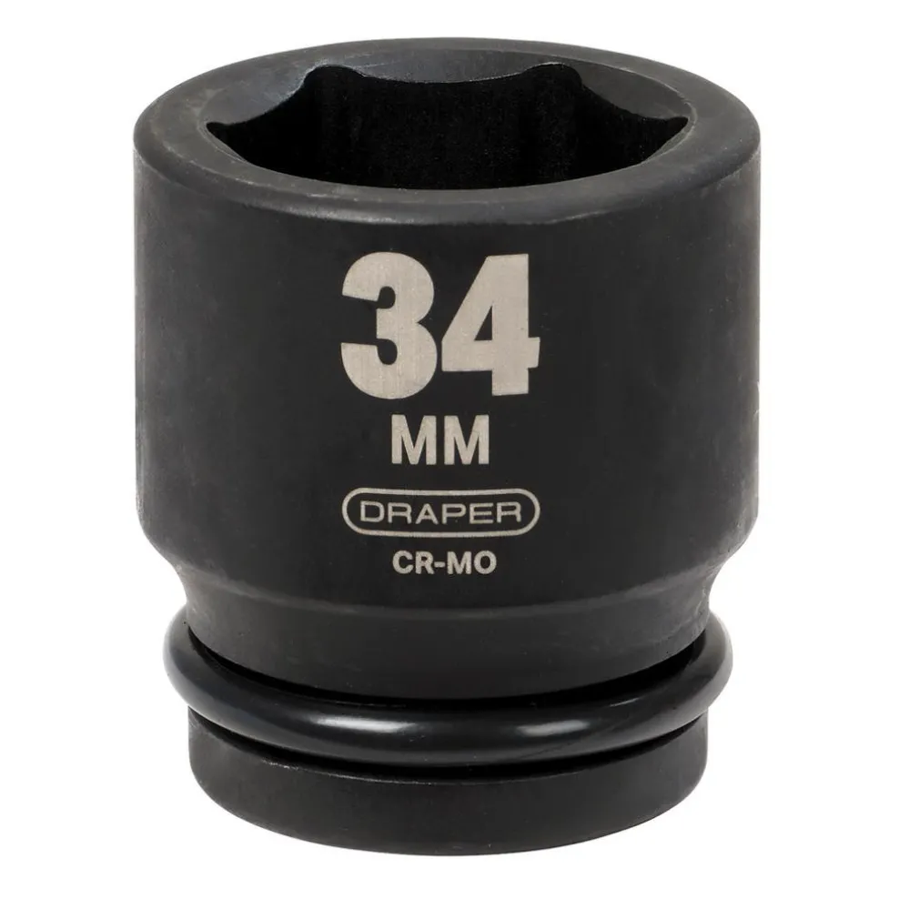 Draper HI-TORQ® 6 Point Impact Socket, 3/4" Sq. Dr., 34mm
