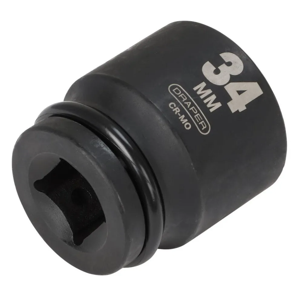Draper HI-TORQ® 6 Point Impact Socket, 3/4" Sq. Dr., 34mm