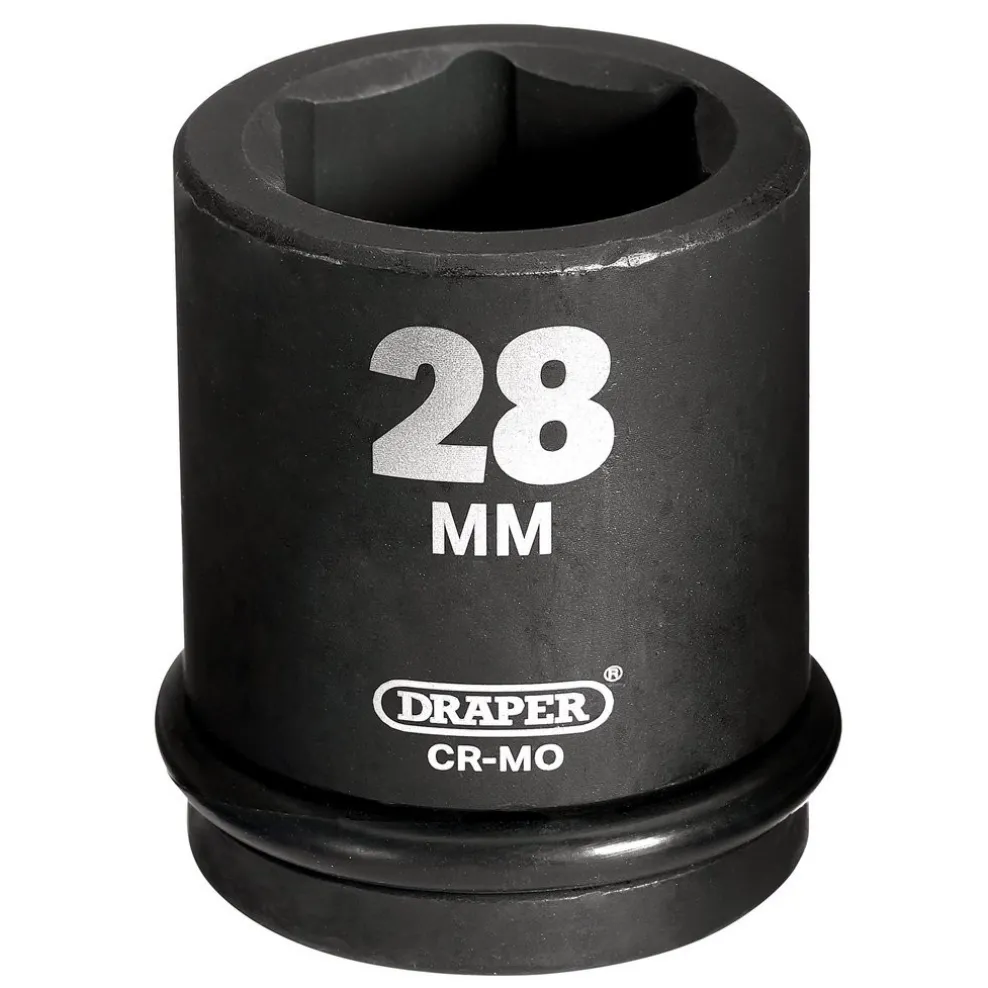 Draper HI-TORQ® 6 Point Impact Socket, 3/4" Sq. Dr., 28mm