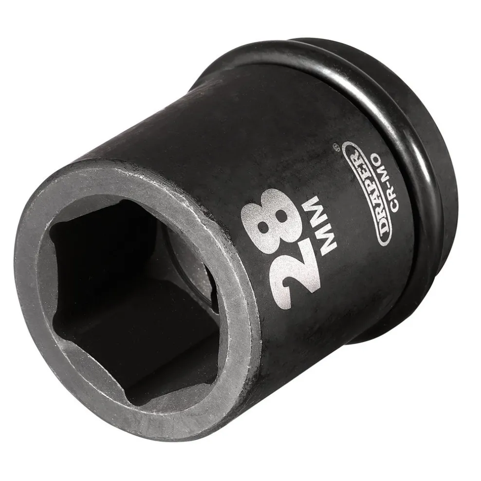 Draper HI-TORQ® 6 Point Impact Socket, 3/4" Sq. Dr., 28mm