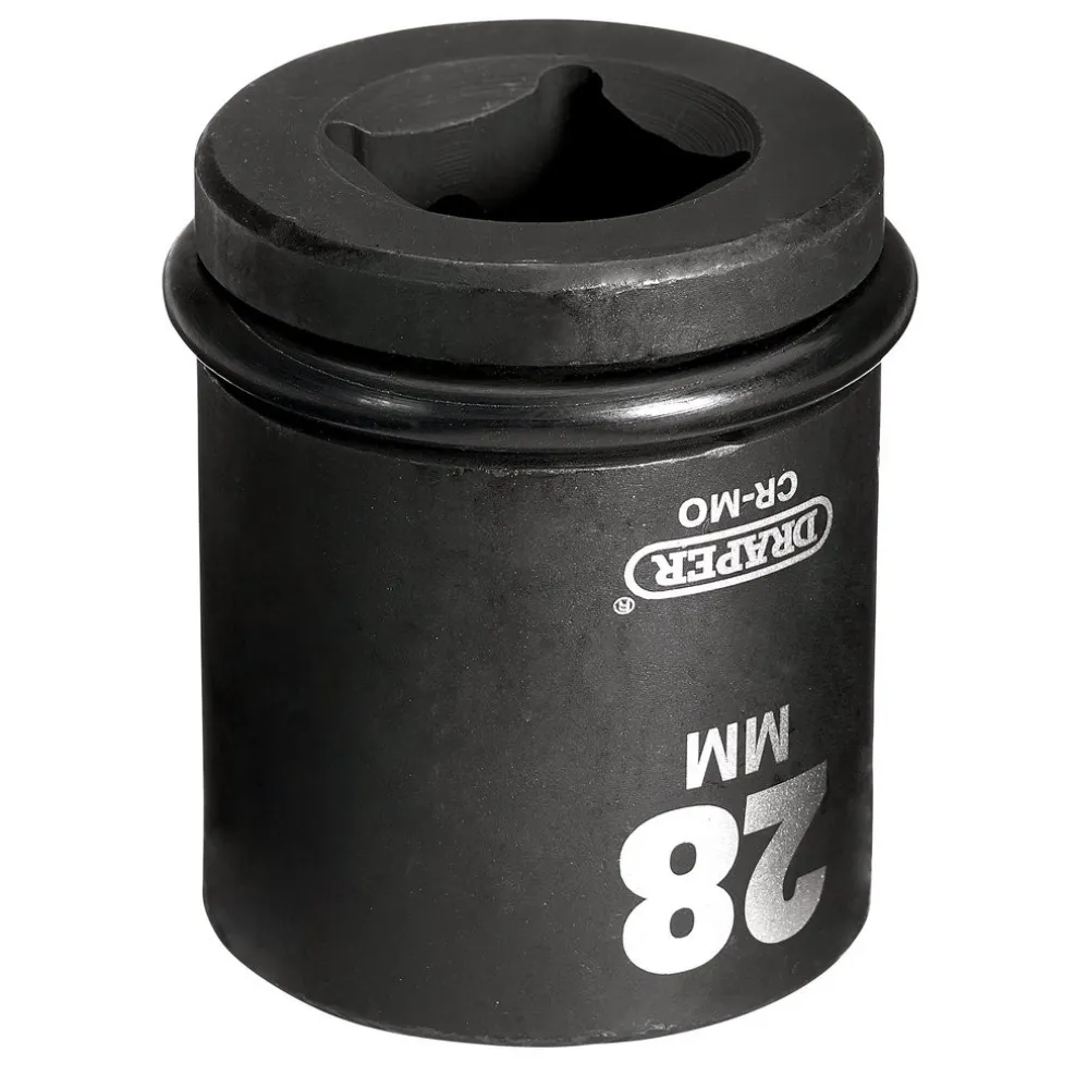 Draper HI-TORQ® 6 Point Impact Socket, 3/4" Sq. Dr., 28mm