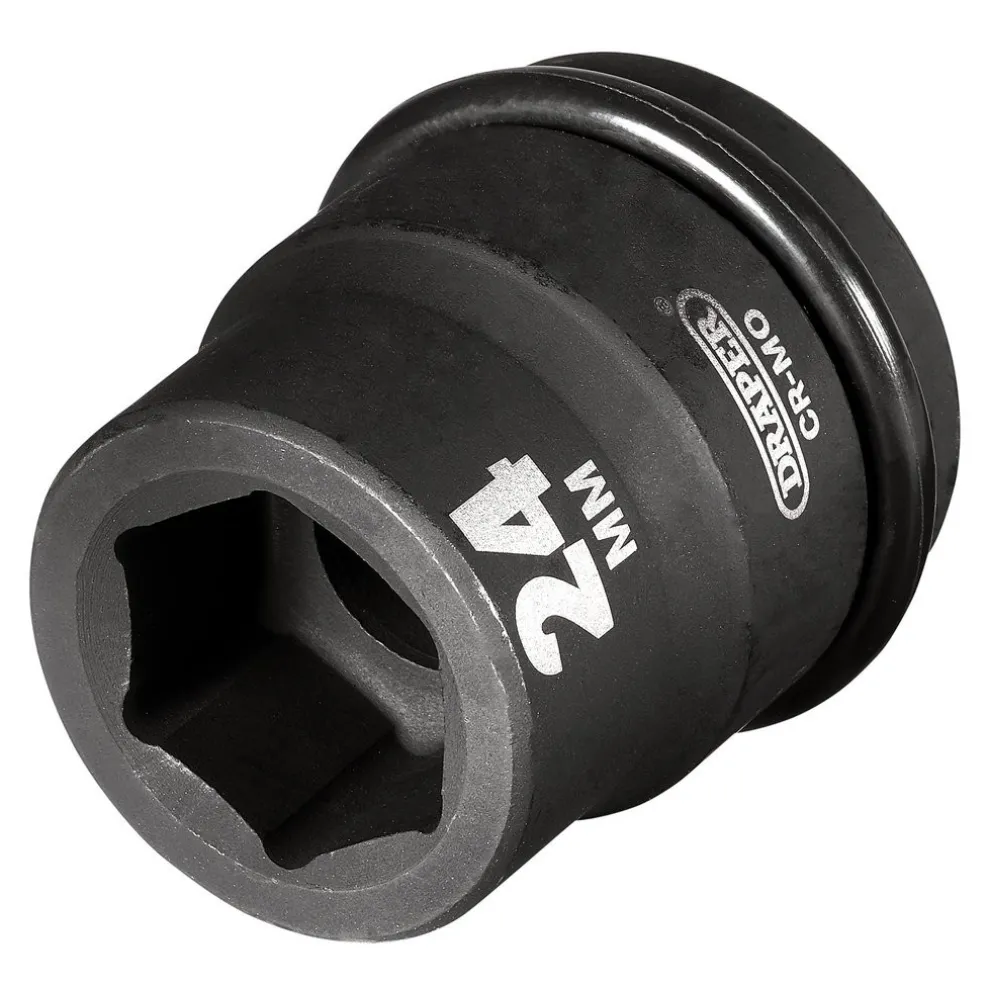 Draper HI-TORQ® 6 Point Impact Socket, 3/4" Sq. Dr., 24mm
