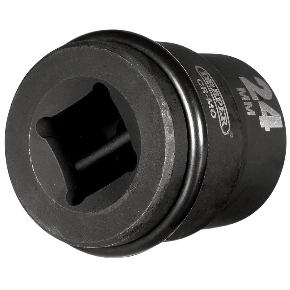 Draper HI-TORQ® 6 Point Impact Socket, 3/4" Sq. Dr., 24mm