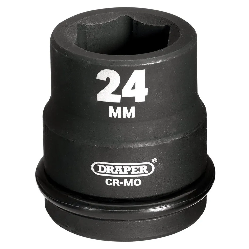 Draper HI-TORQ® 6 Point Impact Socket, 3/4" Sq. Dr., 24mm