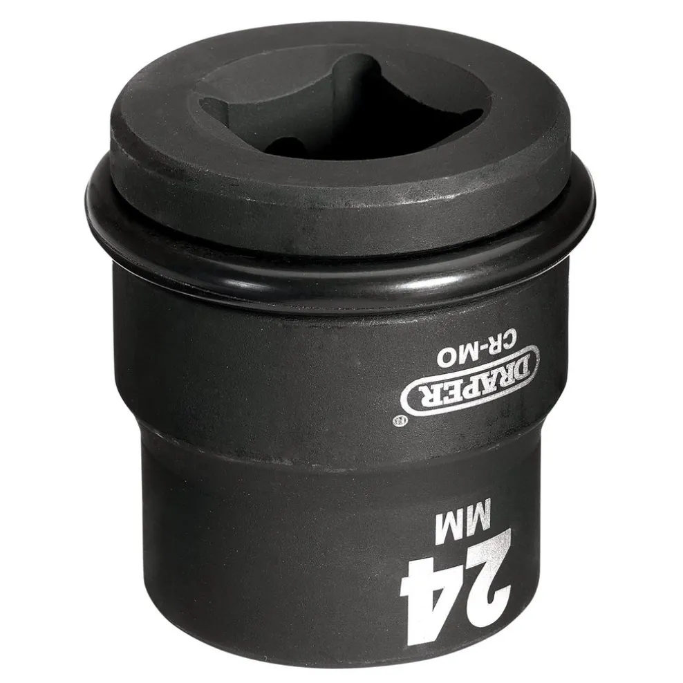Draper HI-TORQ® 6 Point Impact Socket, 3/4" Sq. Dr., 24mm