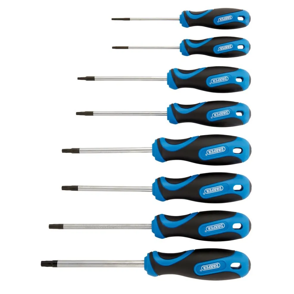 Draper TX-STAR® and Draper TX-STAR® Security Soft Grip Screwdriver Set (8 Piece)