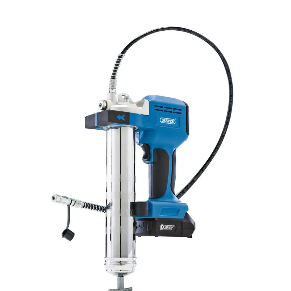 D20 20V Grease Gun Kit, 1 x 2.0Ah Battery, 1 x Charger (3 Piece)