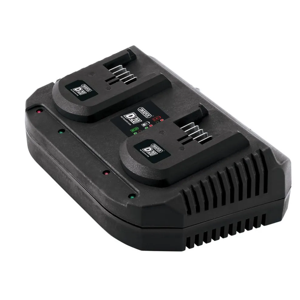 D20 20V Li-ion Fast Twin Battery Charger, 2 x 3.5A