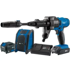 D20 20V Pressure Washer, D20 20V Wireless Speaker, 1 x 2.0Ah, 1 x 3.0Ah, 1 x Fast Charger