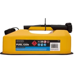 Explosafe Flat Steel Fuel Can, 5L, Yellow