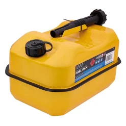 Explosafe Flat Steel Fuel Can, 10L, Yellow