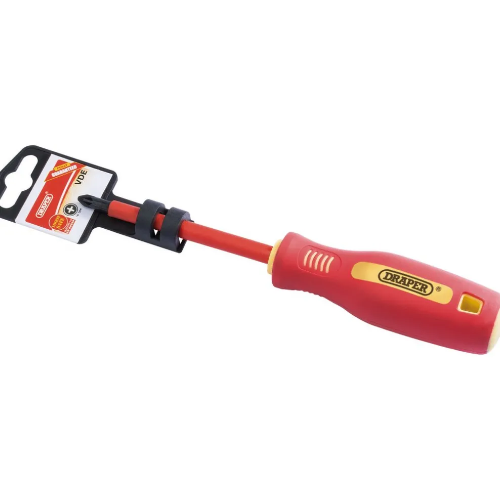 Fully Insulated Soft Grip PZ TYPE Screwdriver, No.2 x 100mm