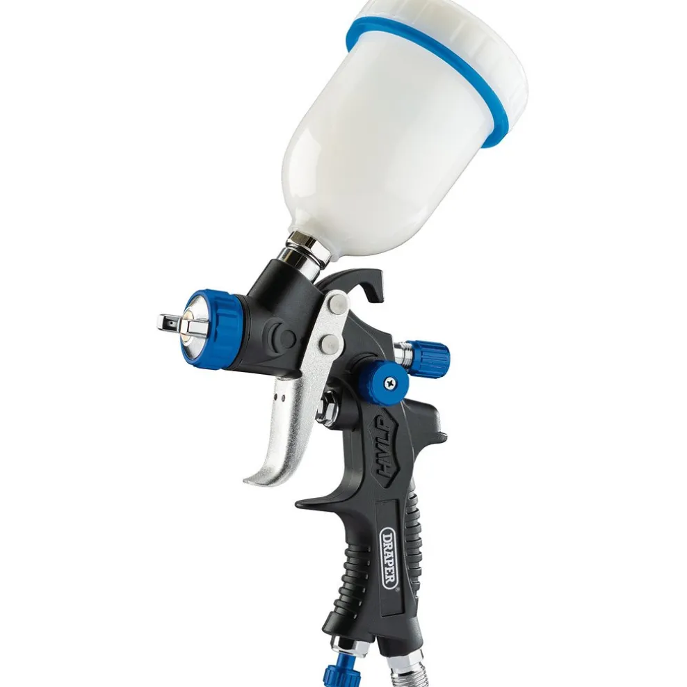 Gravity Feed HVLP Composite Body Air Spray Gun, 100ml