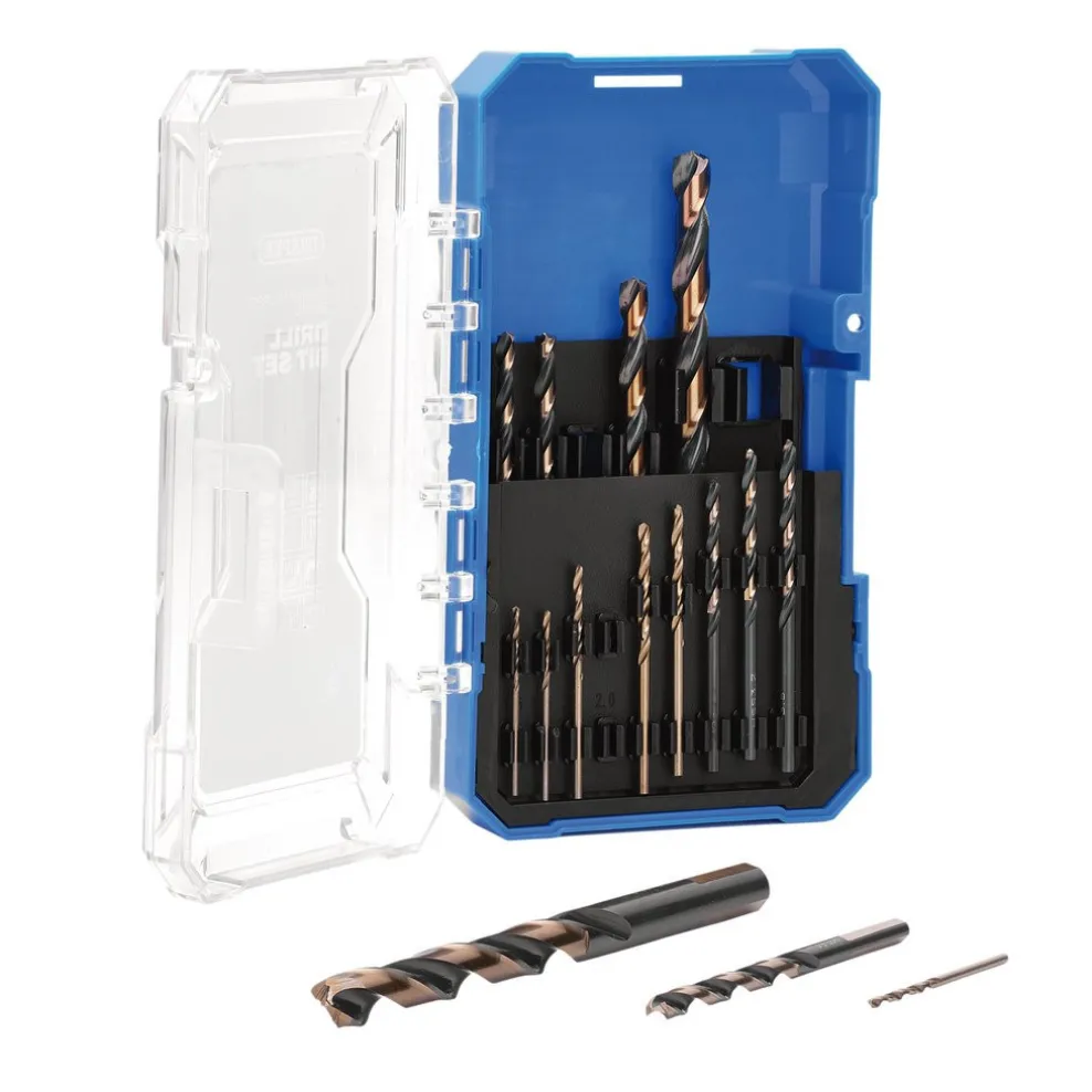HSS Turbo Titanium Drill Bit Set (19 Piece)