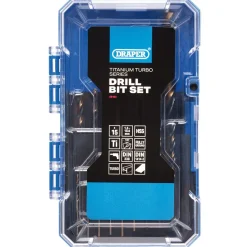 HSS Turbo Titanium Drill Bit Set (19 Piece)