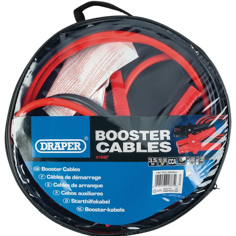 Jump Leads, 3.5m x 29mm²