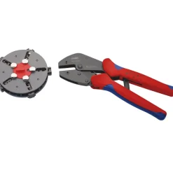 KNIPEX 97 33 02 MultiCrimp® Lever Action Crimping Pliers, 0.5 — 6.0 mm² Capacity, 250mm