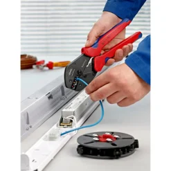 KNIPEX 97 33 01 MultiCrimp® Lever Action Crimping Pliers, 0.25 — 6.0 mm² Capacity, 250mm