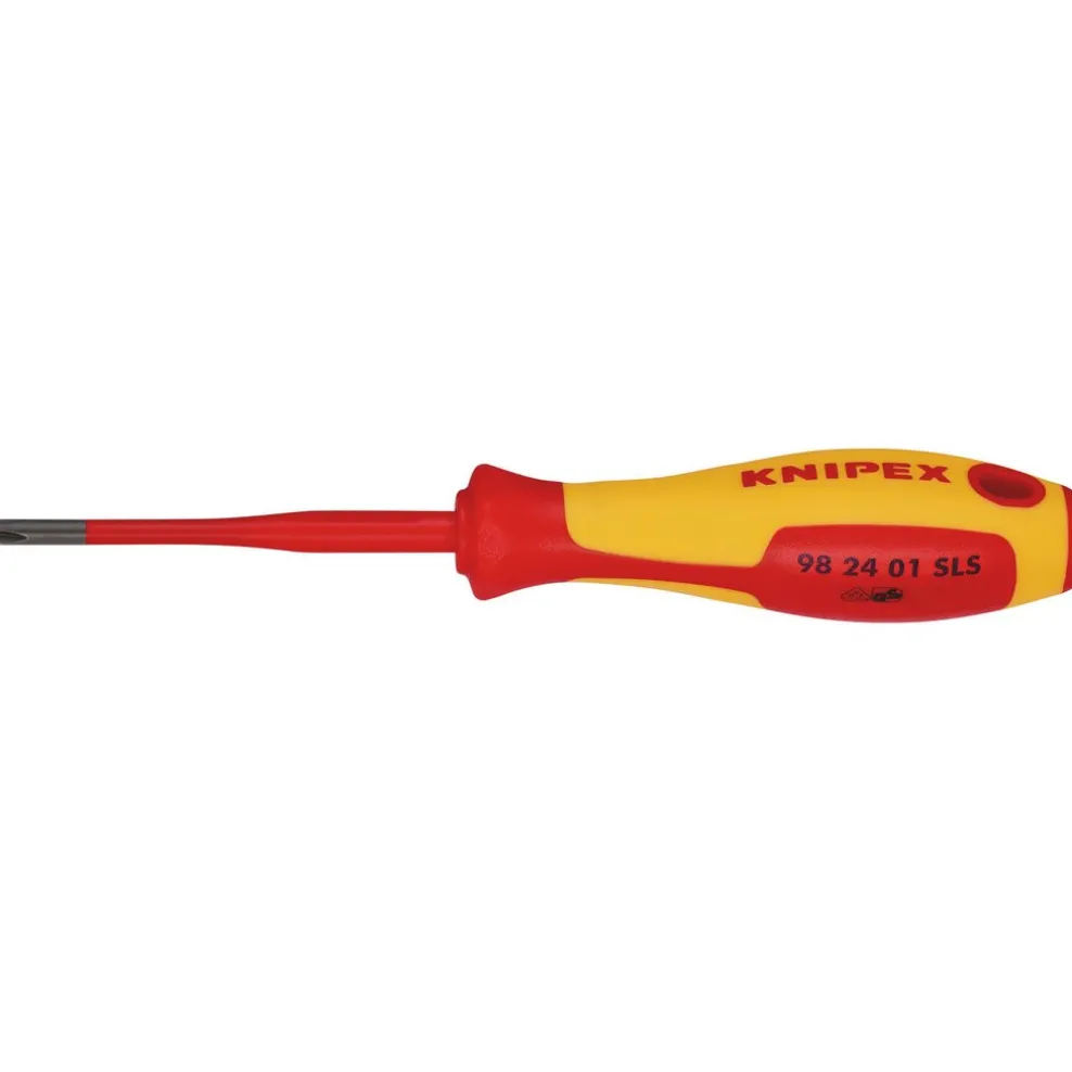 KNIPEX 98 24 01 SLS VDE Insulated Plus/Minus Screwdriver, PH/S1 x 80mm