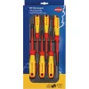 KNIPEX 00 20 12 V05 VDE PlusMinus/Slotted Screwdriver Set, 6 Parts