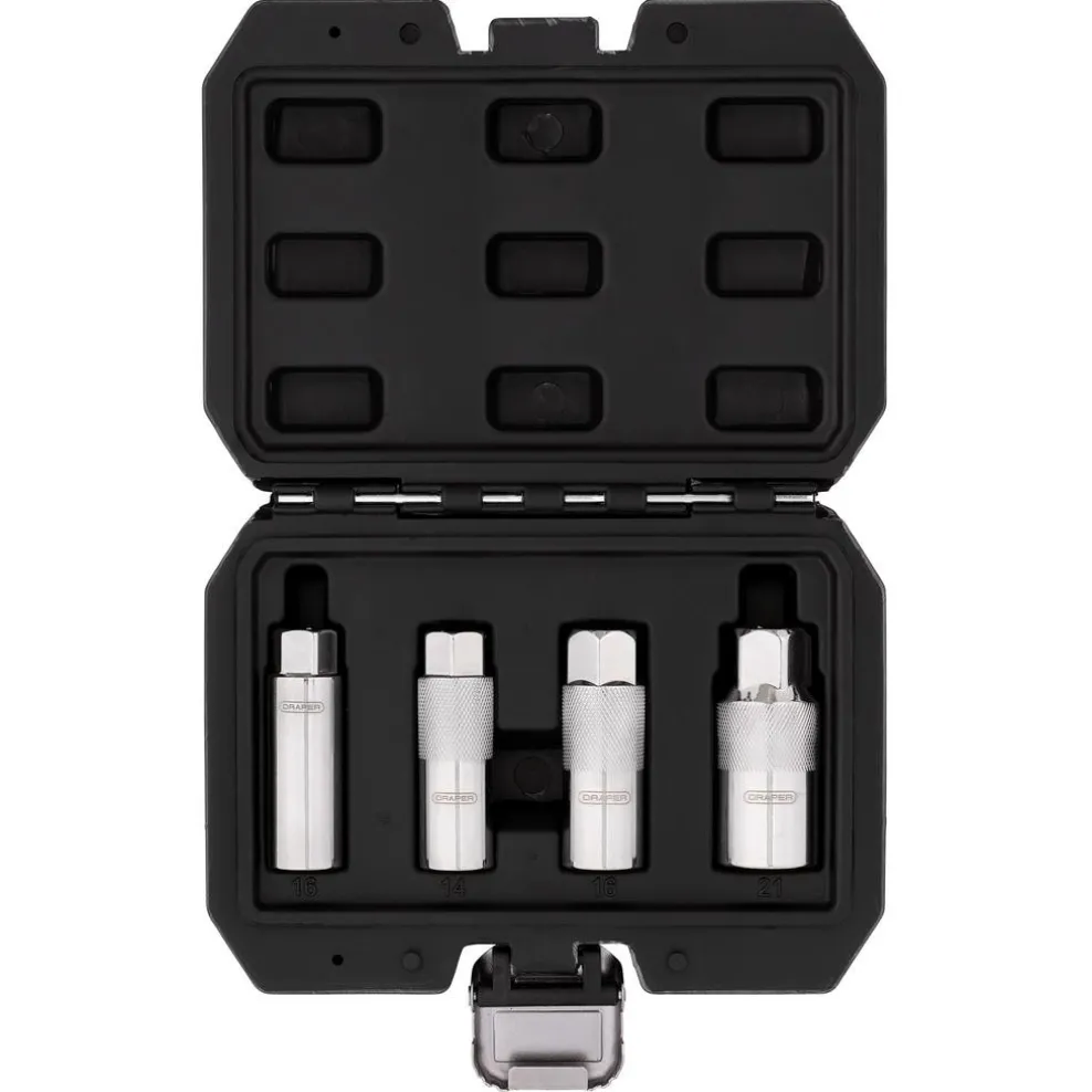 Magnetic Spark Plug Socket Set, 3/8" Sq. Dr. (4 Piece)