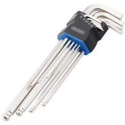 Metric Extra Long Arm Ball End Hex Key Set (9 Piece)
