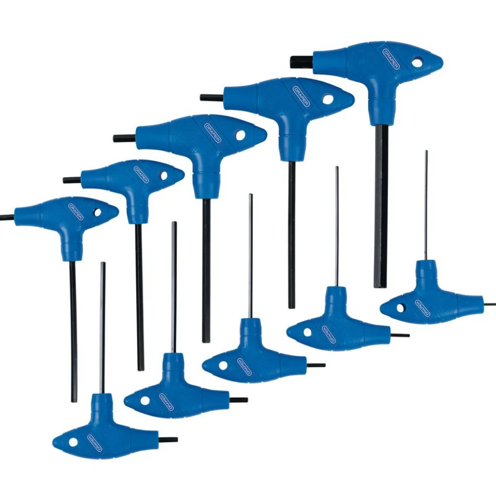 Metric T-Handle Hex Key Set (10 Piece)