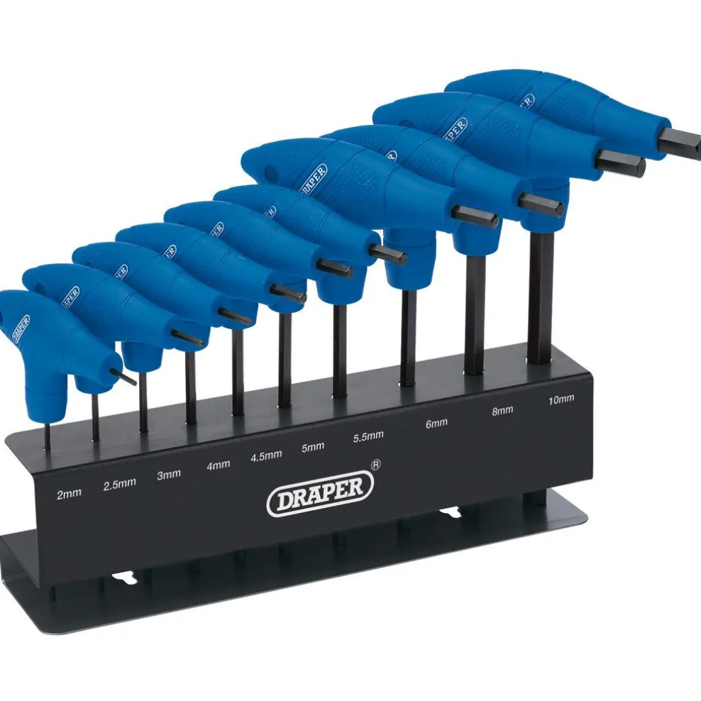 Metric T-Handle Hex Key Set (10 Piece)