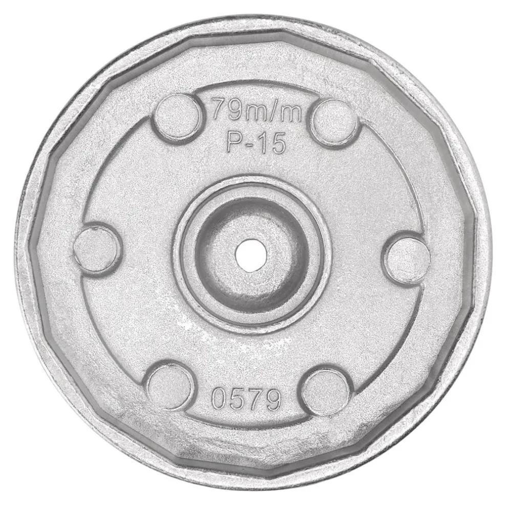 Oil Filter Wrench, 3/8" Sq. Dr., 79mm/15 Flutes