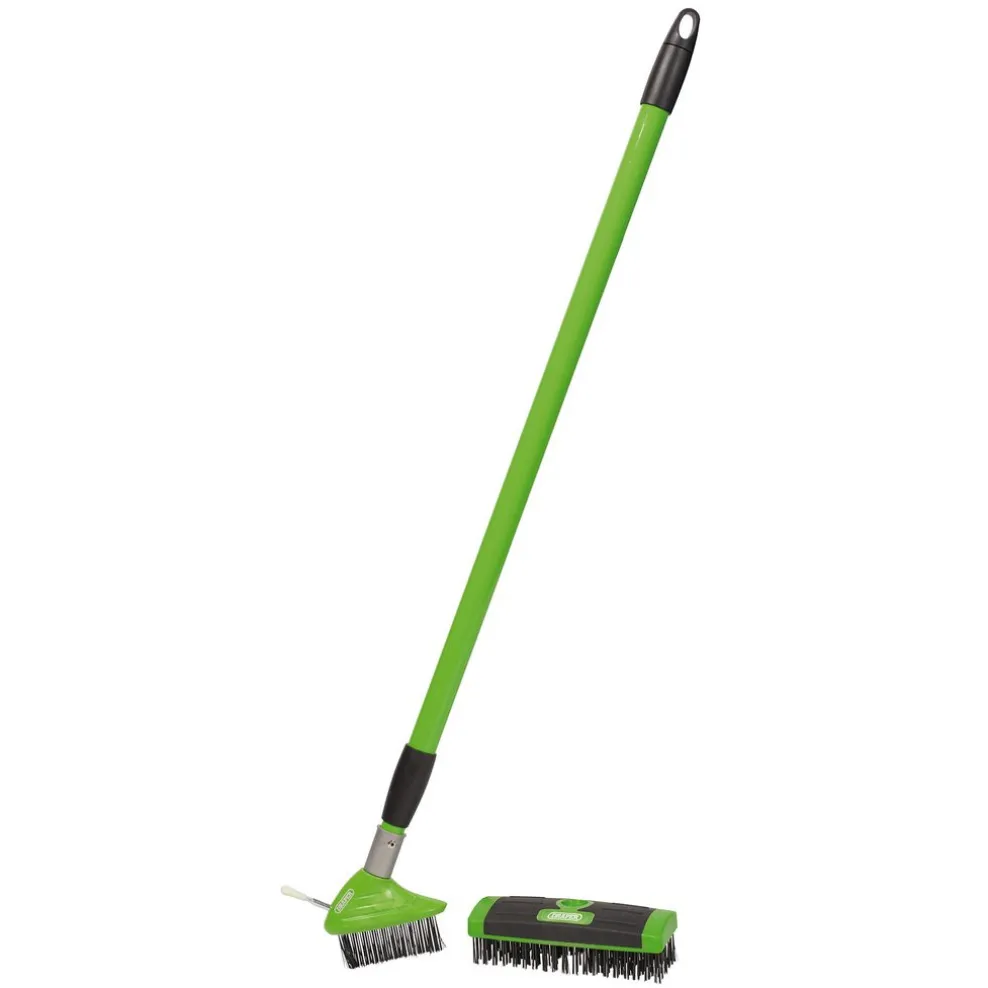 Paving Brush Set with Twin Heads and Telescopic Handle