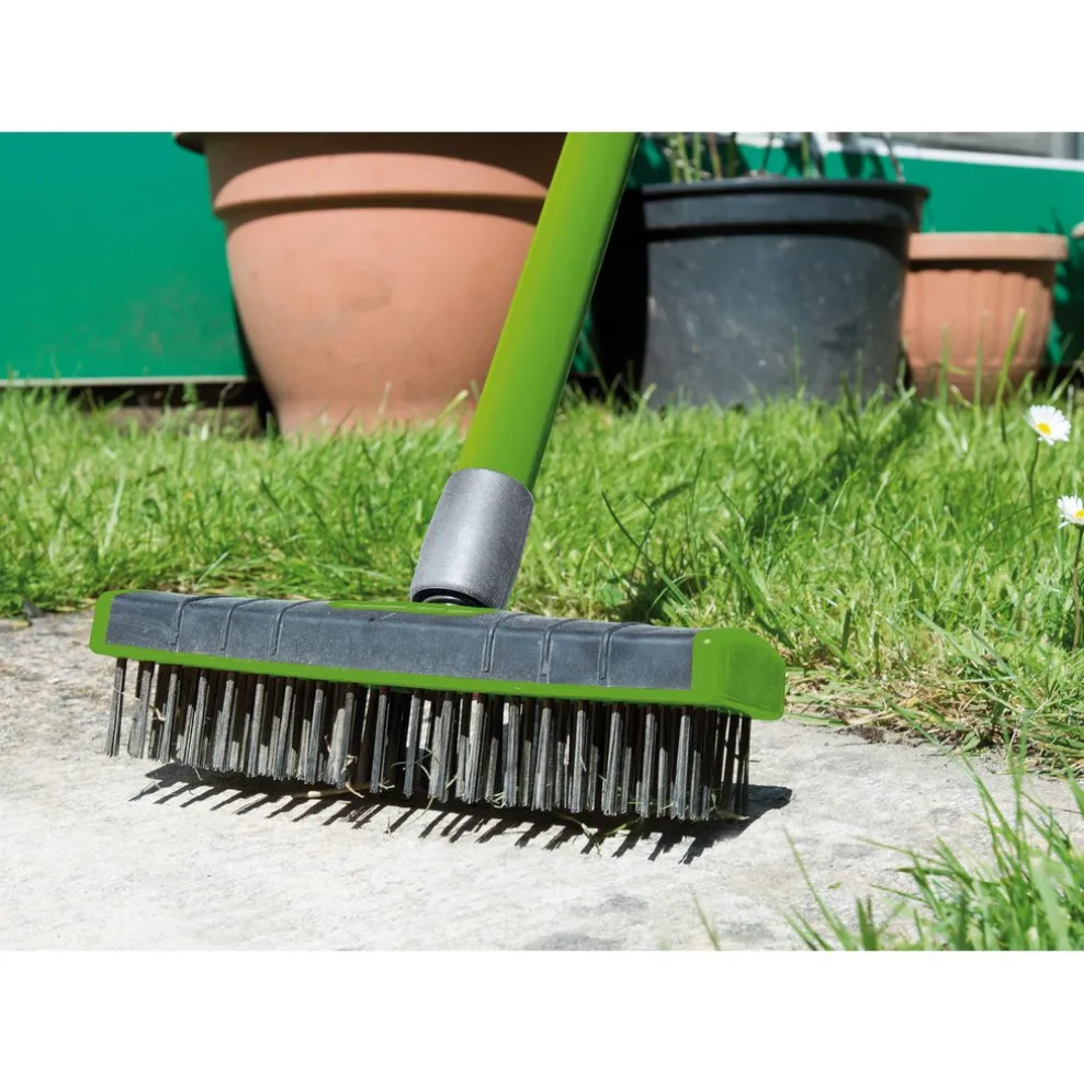 Paving Brush Set with Twin Heads and Telescopic Handle