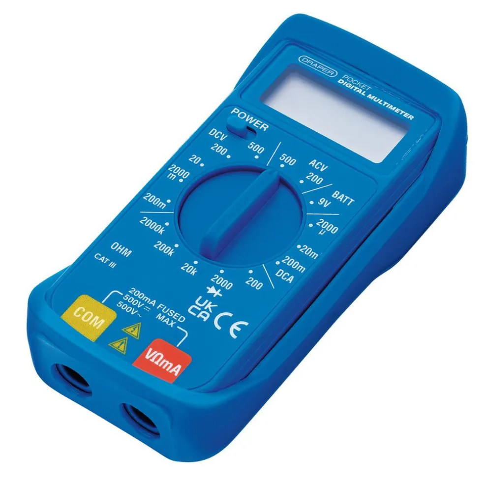 Pocket Digital Multimeter, 500V, AC/DC