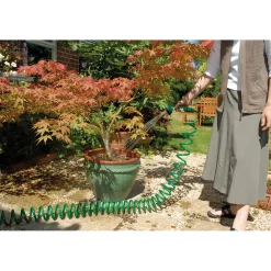 Recoil Hose with Spray Gun and Tap Connector, 30m