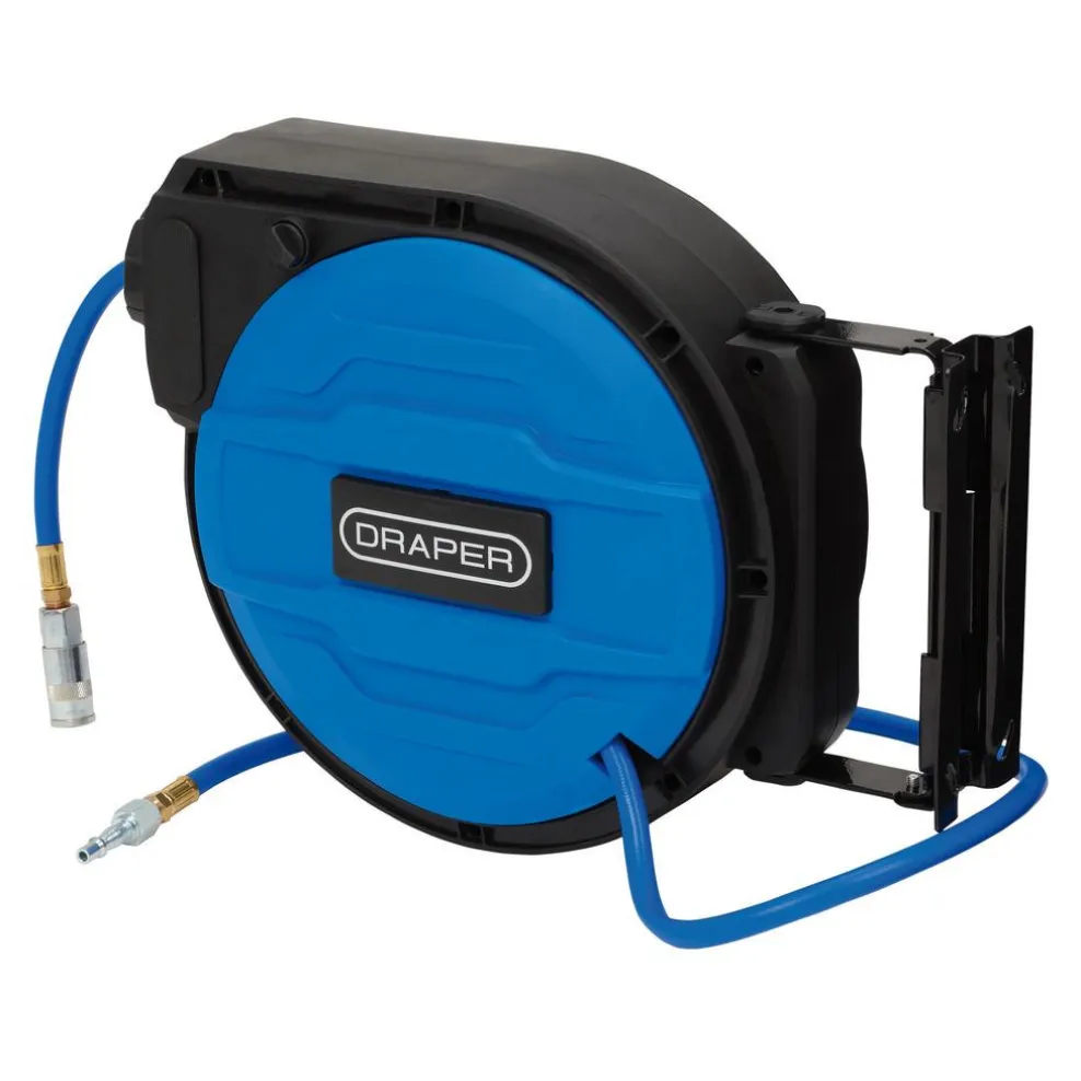 Retractable Air Hose Reel, 12m, 8mm ID