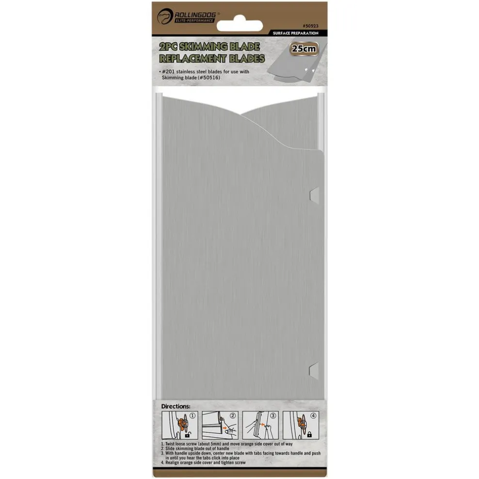 ROLLINGDOG Replacement Skimming Blades, 250mm (Pack of 2)