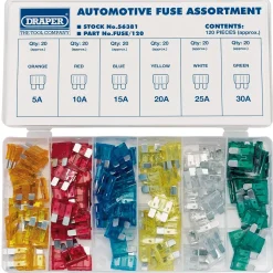Standard Automotive Plug-In Fuse Assortment (120 Piece)