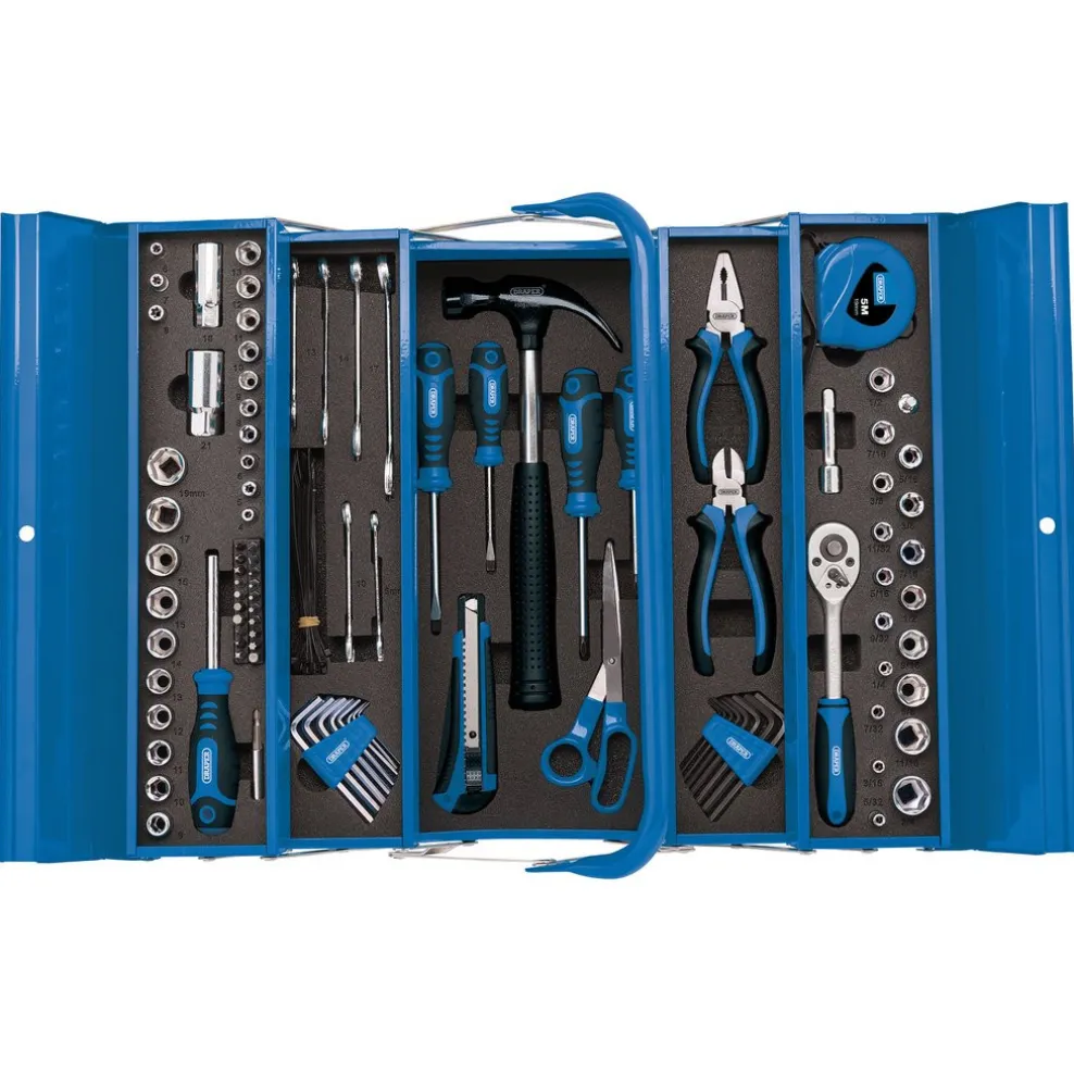 Tool Kit in Steel Cantilever Toolbox (126 Piece)