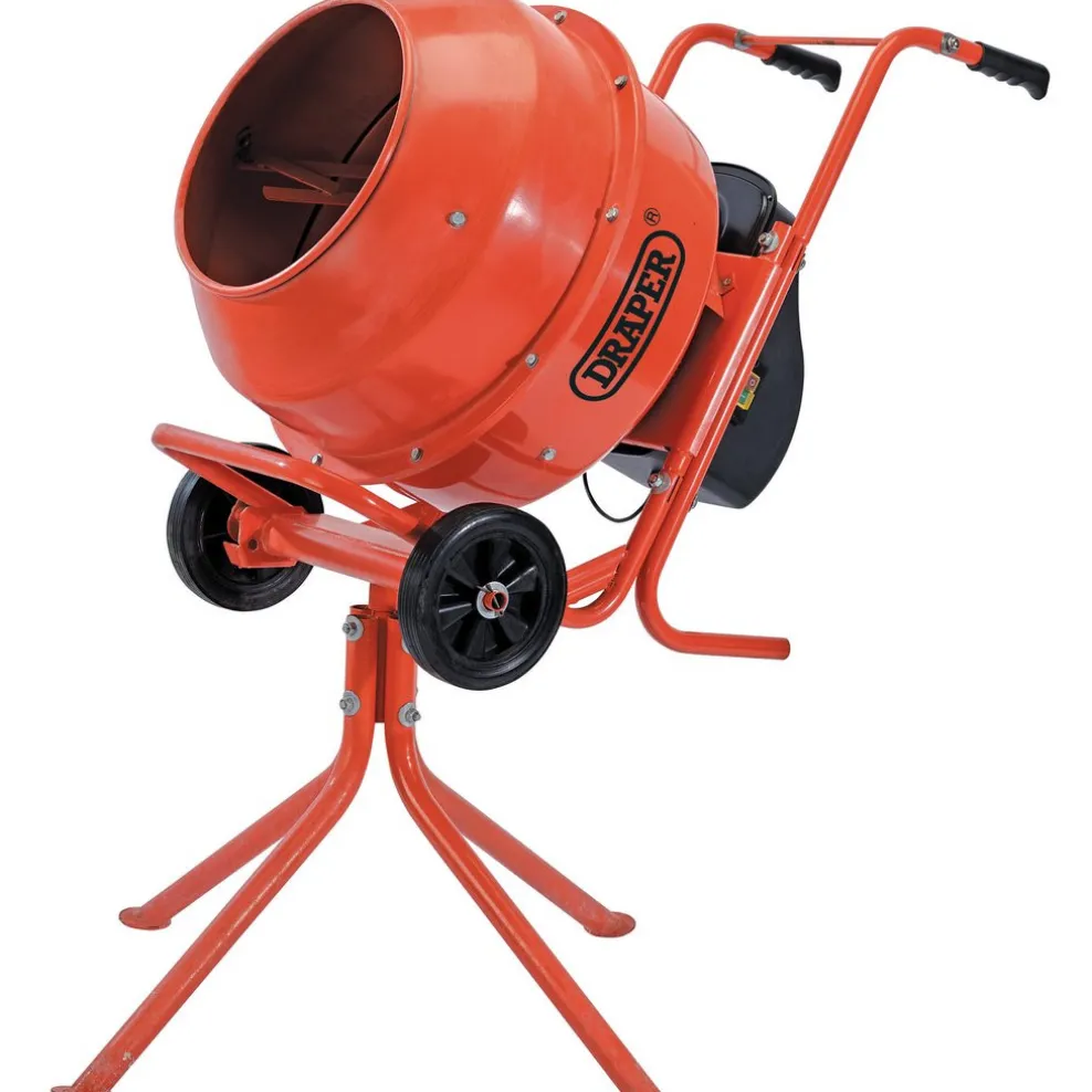 230V Cement Mixer, 160L, Full Assembly Required