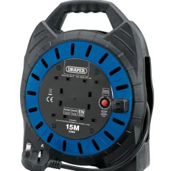 230V Four Socket Cable Reel, 15m