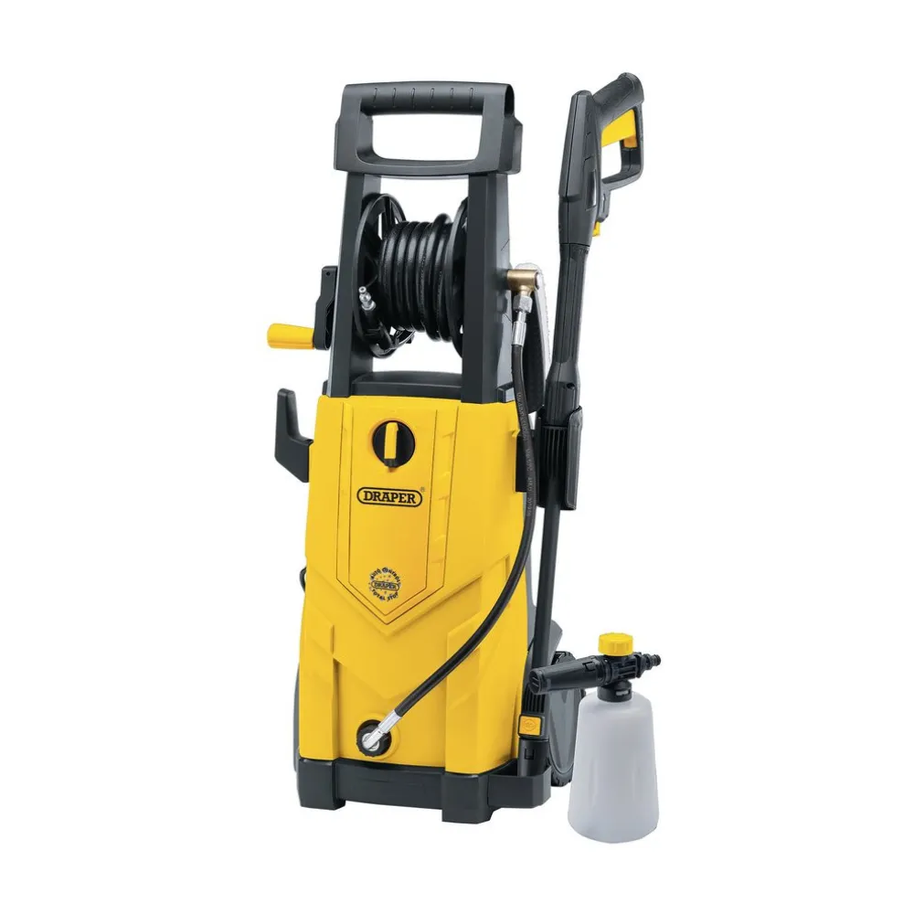 230V Pressure Washer, 2200W, 165Bar, Yellow