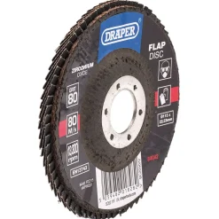Zirconium Oxide Flap Disc, 115 x 22.23mm, 80 Grit